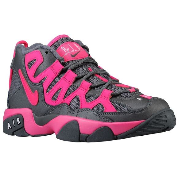 Nike Other - Nike Girls Air Slant Pink Gray Lace Up High Top Sneakers Size 7Y
